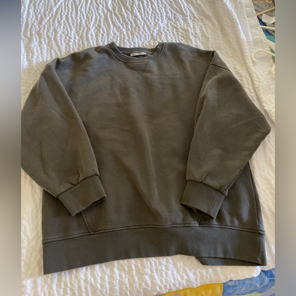 Zara oversized crewneck